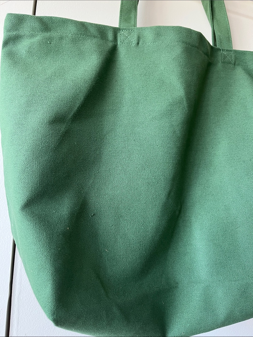 SEZANE Green East Hampton French Amour Tour Cotton Tote REUSABLE CATCHALL BAG - Picture 5 of 10